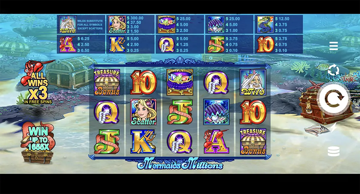 Major Millions progressive jackpot