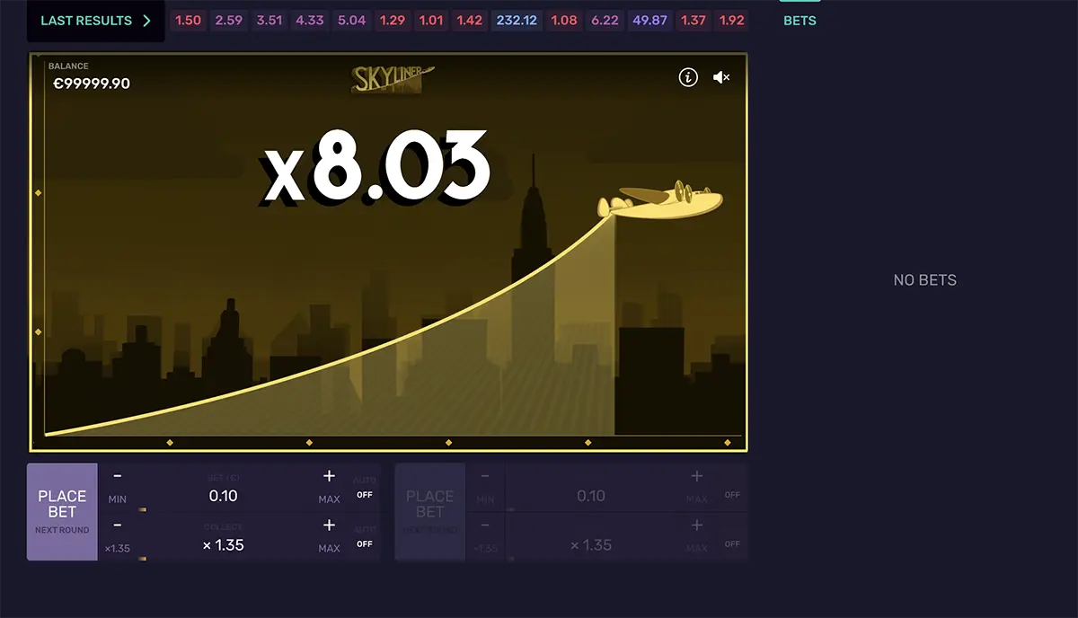 Skyliner crypto game